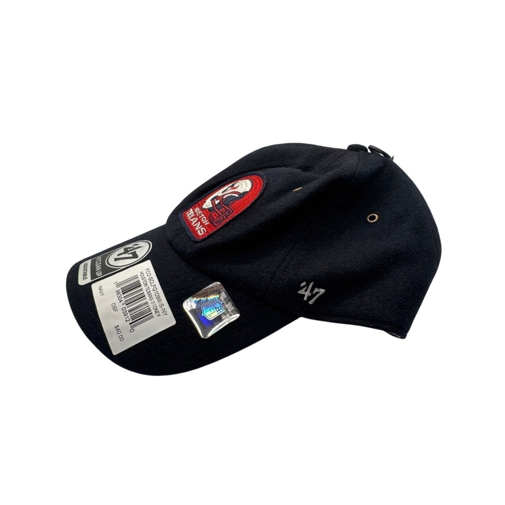 Houston Texans 47 Brand Stoney Clover Lane Clean Up Hat Navy Adjustable NFL Cap - Picture 2 of 5